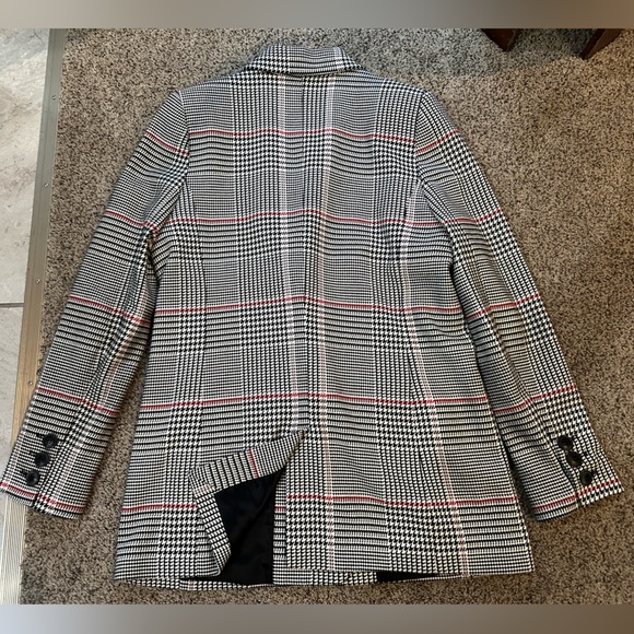 Anine Bing Black White and Red Checkered Blazer - Picture 7 of 10